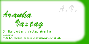 aranka vastag business card